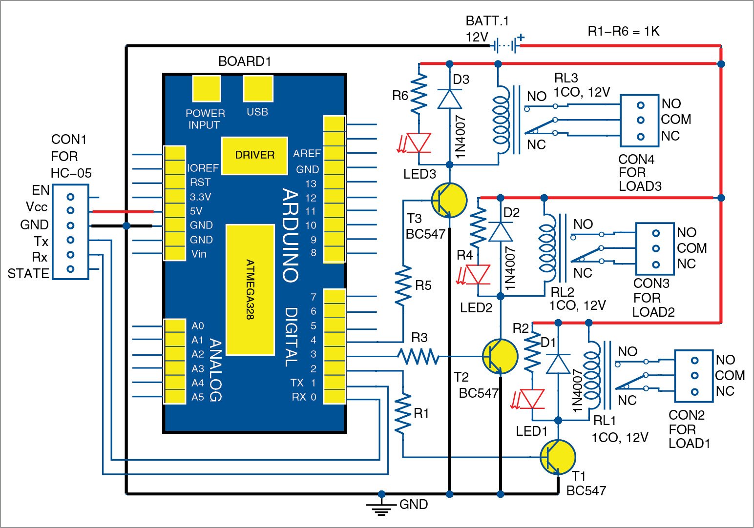 Home Automation Using Arduino Through Android Device | DIY Project ...